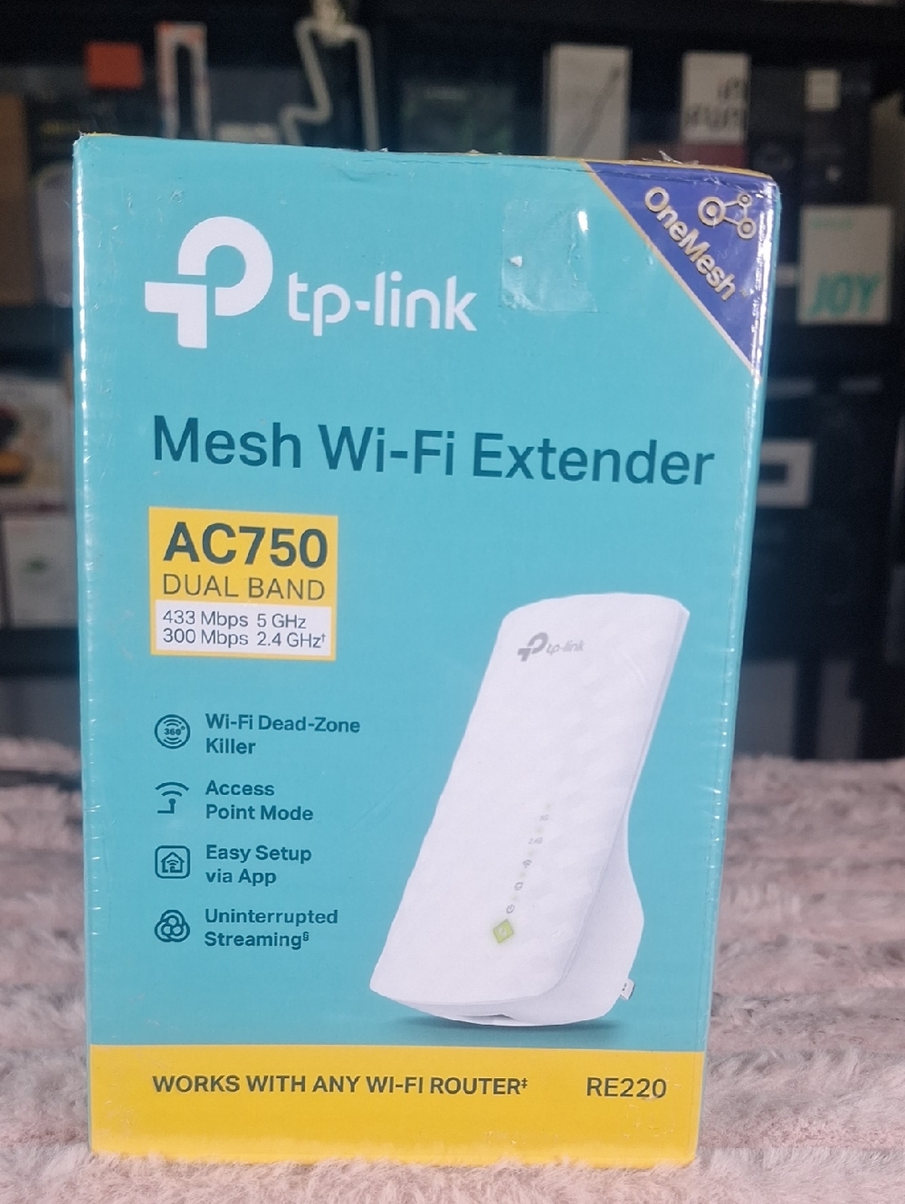 TP-Link Mesh Wi‑Fi Extender AC750 White and Teal